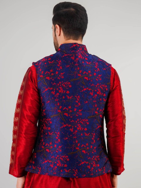 Valencia Fashion Woven Design Nehru Jacket - Image 5