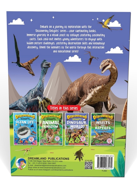 Dreamland Dinosaur World Discovering Delights Flap Book for Kids - Image 5