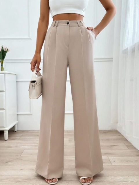 BROADSTAR Women Pleated Korean Pants