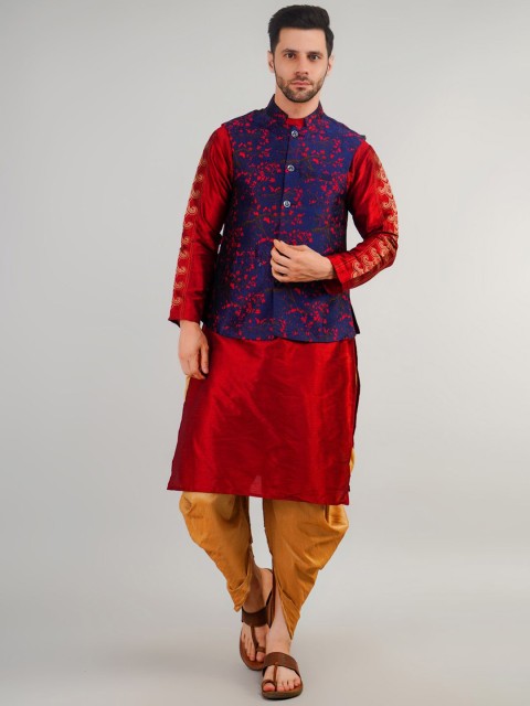 Valencia Fashion Woven Design Nehru Jacket - Image 6