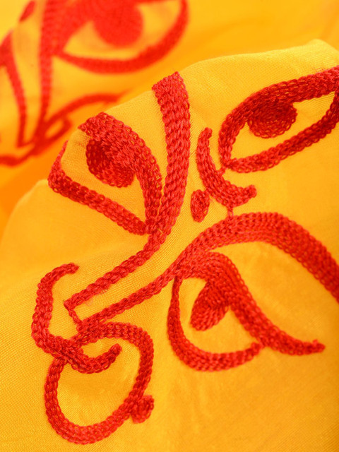 TANTLOOM Ethnic Motifs Embroidered Saree - Image 6