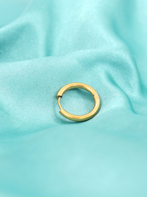 Krelin Men Gold Plated Stainless Steel Single Hoop Earring