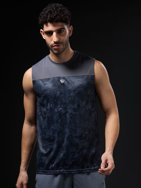 Technosport Printed Slim Fit Innerwear Vests