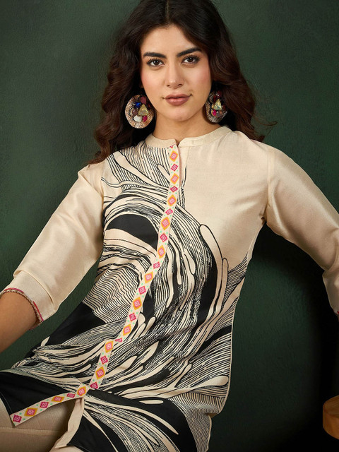 Sangria Floral Printed Tunic & Trouser