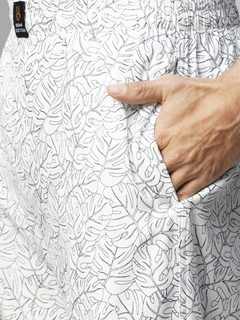 URBAN SCOTTISH Men Printed Pure Cotton Lounge Pants - Image 6