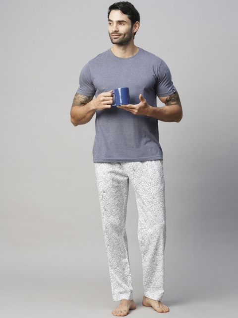 URBAN SCOTTISH Men Printed Pure Cotton Lounge Pants - Image 5