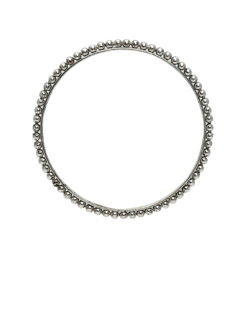 Sangria Set Of 30 Oxidised Floral Design Bangles - Image 4