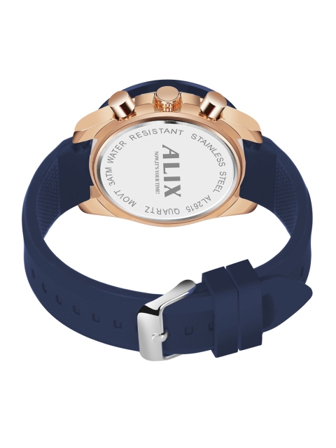 ALIX Men Brass Dial & Straps Analogue Chronograph Watch AL3014T RGBEBE - Image 3