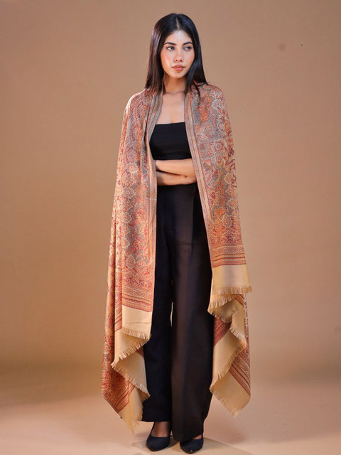 SWI Stylish Ethnic Motifs Woven Design Jamawar Shawl