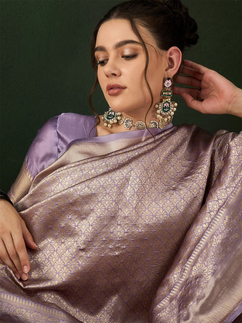 Sangria Woven Design Saree With Blouse Piece