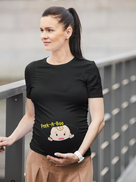 THEYAYACAFE Women Graphic Printed Round Neck Cotton T-Shirt