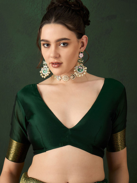 Sangria Woven Design Saree With Blouse Piece - Image 7