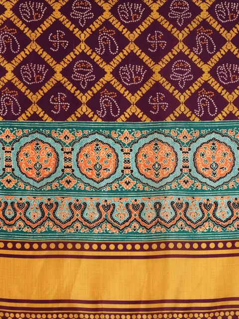 Kaizen TEXO FAB Printed Semi-Stitched Lehenga & Unstitched Blouse With Dupatta - Image 4