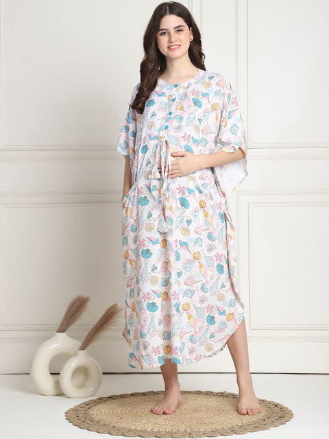 Secret Wish Printed Maxi Nightdress