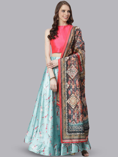 Kaizen TEXO FAB Semi Stitched Lehenga & Unstitched Blouse With Dupatta