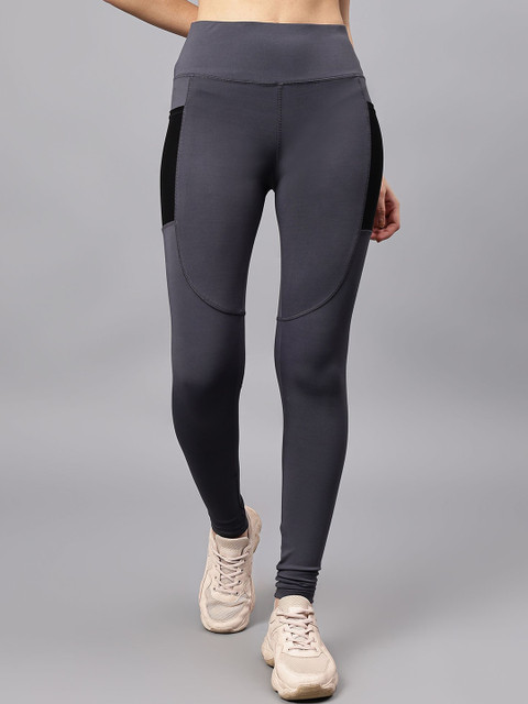 COSVOS Slim-Fit Ankle-Length Gym Tights