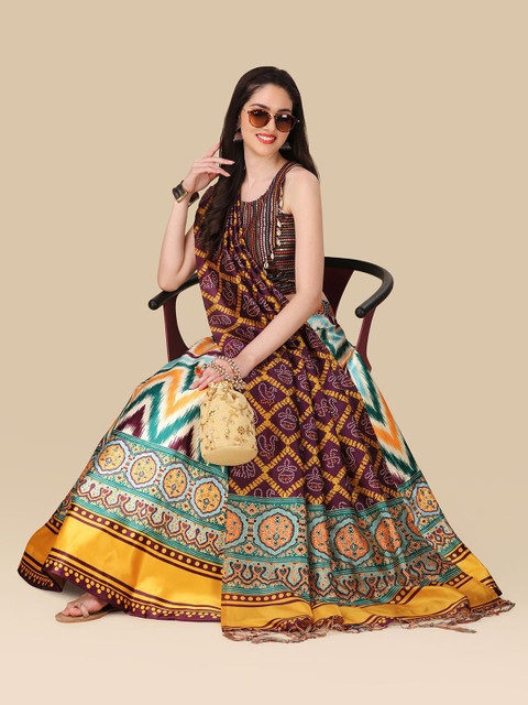 Kaizen TEXO FAB Printed Semi-Stitched Lehenga & Unstitched Blouse With Dupatta - Image 7