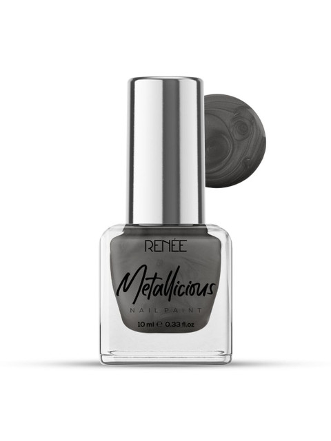 Renee Metallicious Long-Lasting Nail Paint 10ml - Shadow Grey