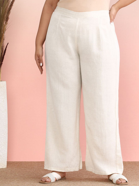 anayna Women Flared Ethnic Palazzos