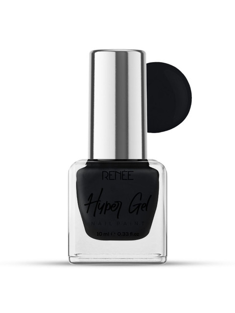 Renee Hyper Gel Nail Paint 10ml - Onyx Black - Image 2