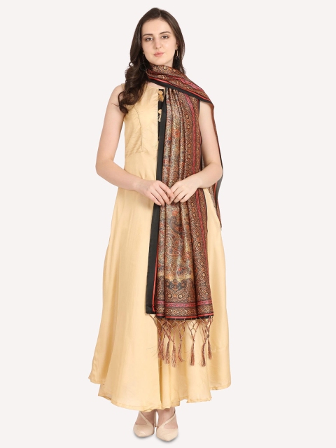 Kaizen TEXO FAB Ethnic Motifs Printed Assam Silk Dupatta - Image 5