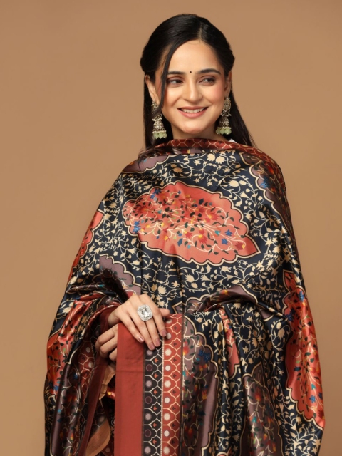 Kaizen TEXO FAB Ethnic Motifs Digital Printed Assam Silk Dupatta - Image 2