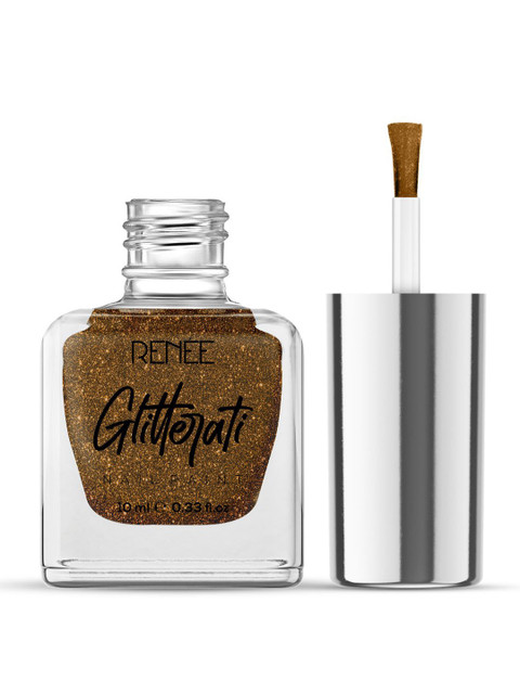 Renee Glitterati Long Lasting Nail Paint 10 ml - Copper Blaze - Image 2