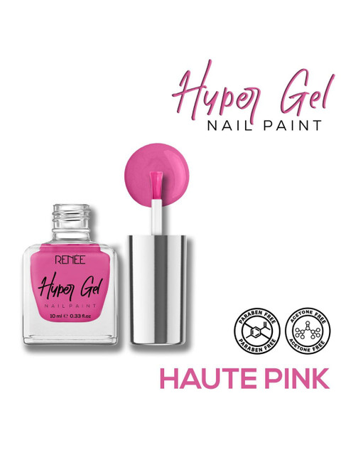 Renee Hyper Gel Nail Paint 10ml - Haute Pink - Image 3