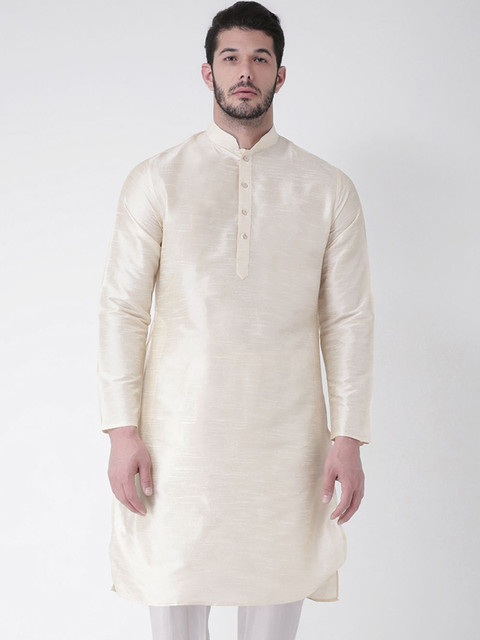 SG LEMAN Men Cold-Shoulder Sleeves Thread Work Kurta