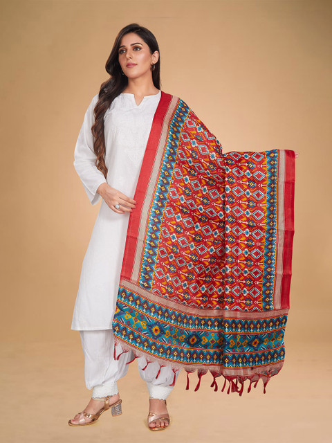 Rani Saahiba Ethnic Motifs Printed Art Silk Dupatta