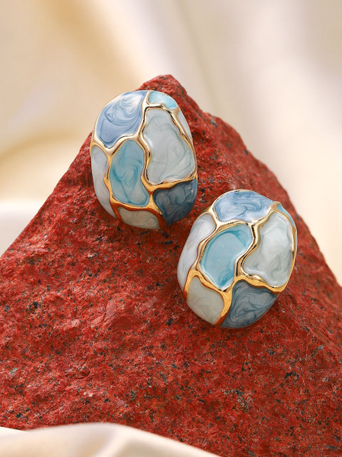 SOHI Contemporary Studs Earrings