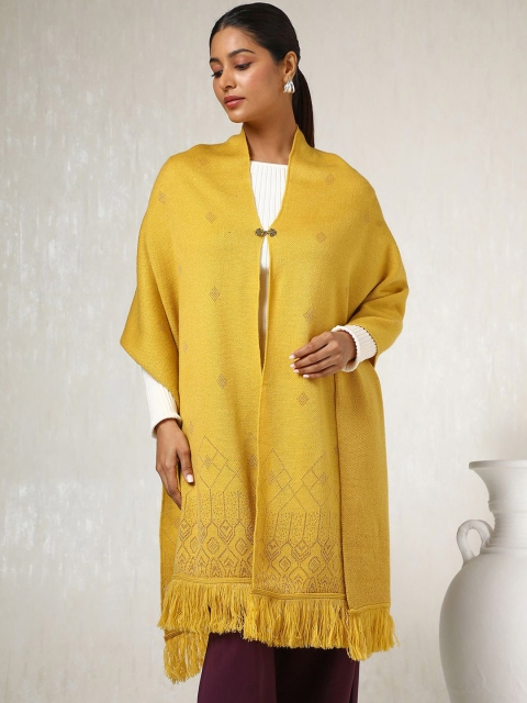Soch Ethnic Motifs Woven Design Acrylic Shawl