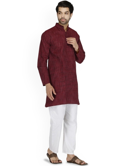Aaryavar Men Striped Kurta - Image 3