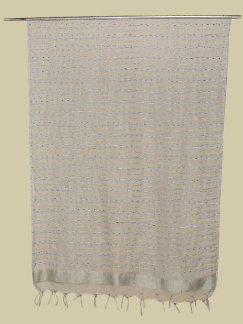 Dupatta Bazaar Woven Design Organza Dupatta with Zari - Image 5
