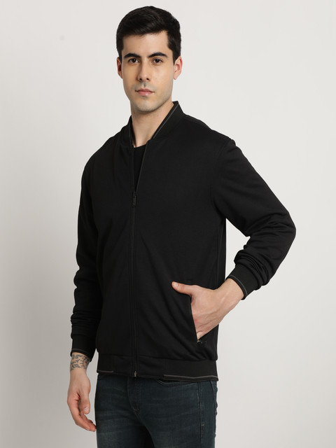 Turtle Men Solid Reversible Bomber Jacket - Image 2