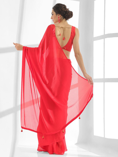 Kalista Women Pure Chiffon Saree - Image 4