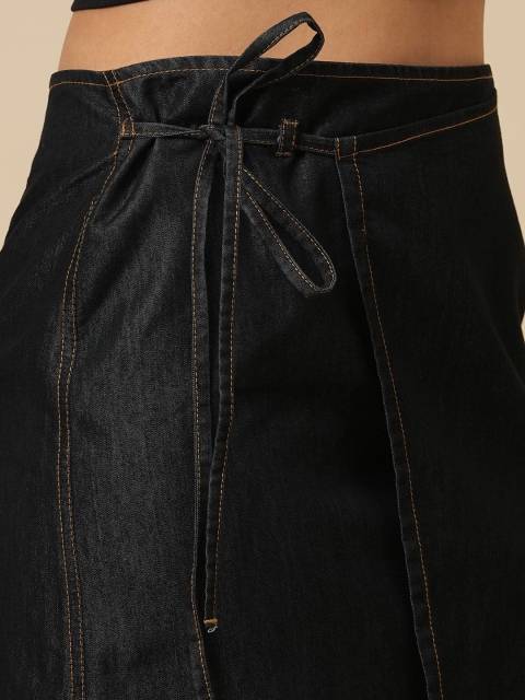 Chemistry Women Denim Faux Wrap Midi Skirt - Image 7