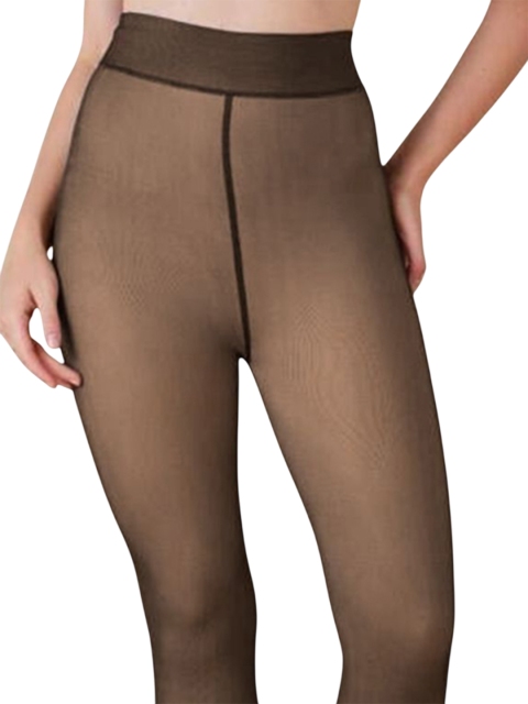CareDone Women High Rise Stretchable Fleece Thermal Stocking - Image 3