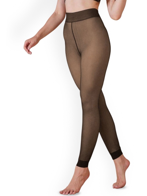 CareDone Women High Rise Stretchable Fleece Thermal Stocking - Image 2
