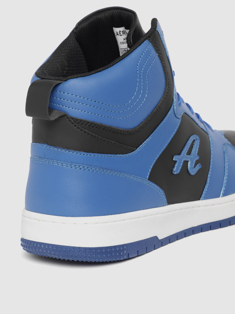 Aeropostale Men Perforated Detailing Mid-Top Sneakers - Image 7