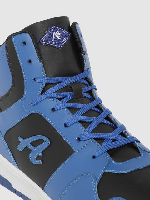 Aeropostale Men Perforated Detailing Mid-Top Sneakers - Image 8