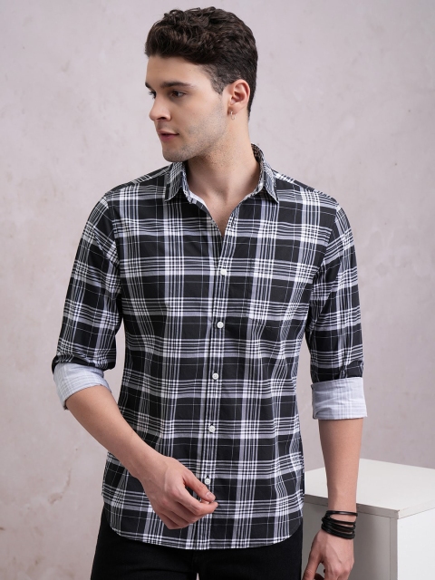 Highlander Men Checked Slim Fit Shirt