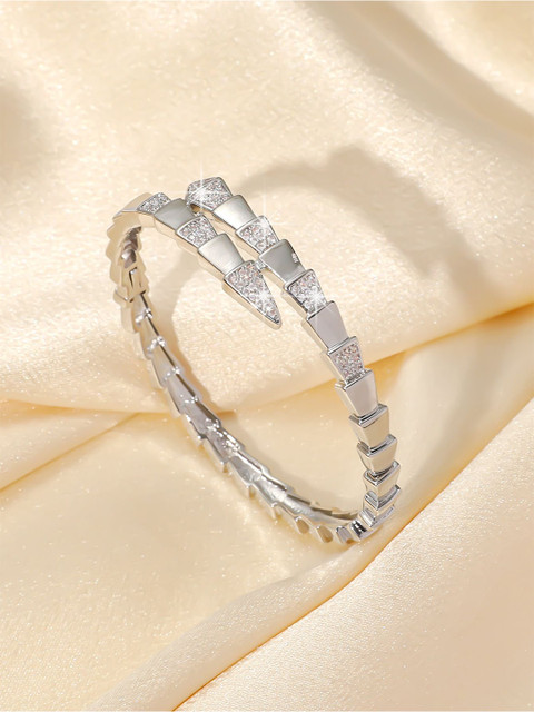 Just Lil Things Artificial Stones Studded Cuff Bracelet