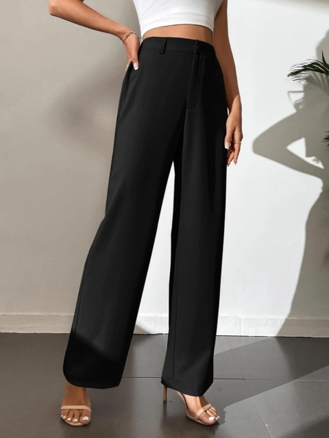 Next One Women Smart High-Rise Easy Wash Trousers