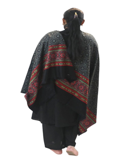 Vrinde Kashmiri Floral Woven Design Shawl - Image 5