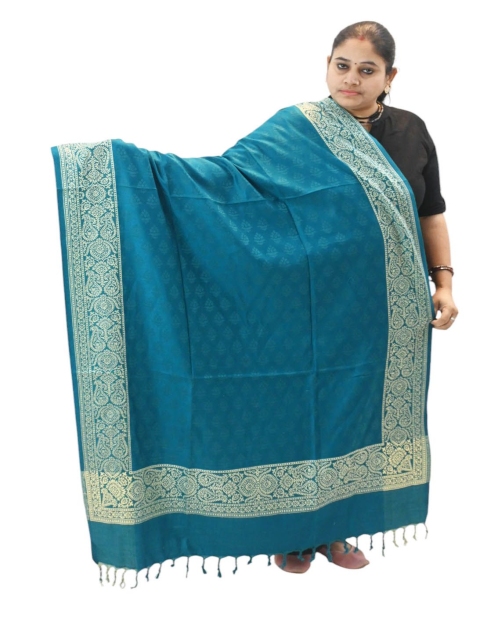 Vrinde Kashmiri Ethnic Motifs Woven Design Woollen Shawl - Image 5