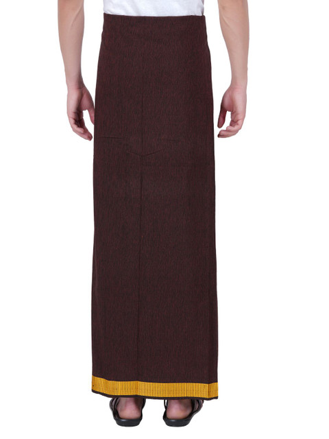 Ethazh Men Pack of 2 Cotton Dhotis - Image 5
