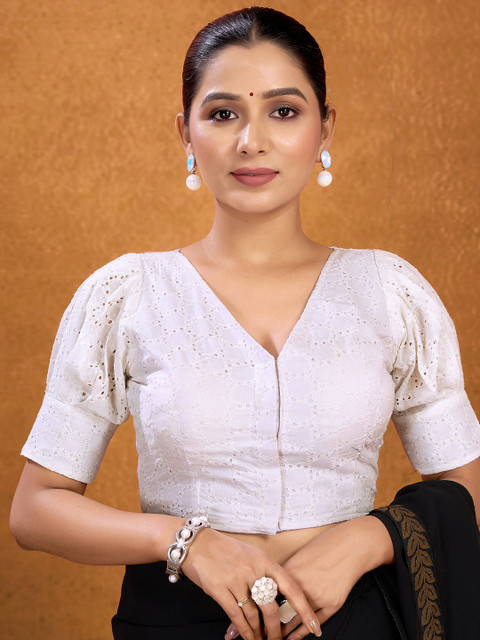 Kalini Embroidered Cotton Saree Blouse