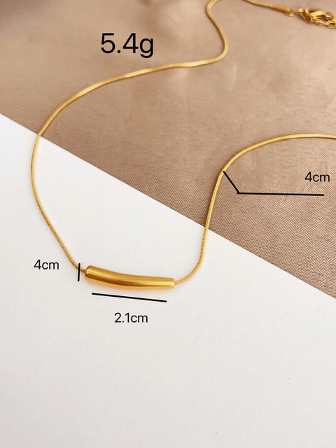 Designs & You Gold-Plated Stainless Steel Anti Tarnish Chain - Image 6