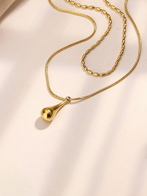 Designs & You Gold-Plated Stainless Steel Anti Tarnish Layered Chain - Image 4